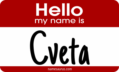 Hello my name is Cveta png download