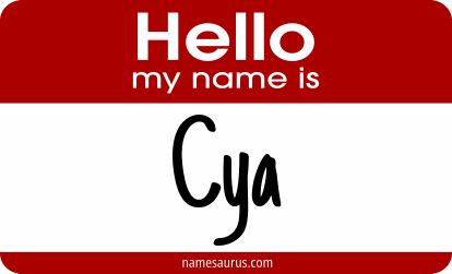Hello my name is Cya png download