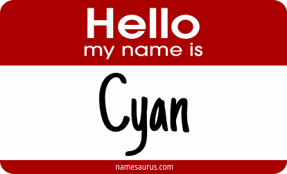 Hello my name is Cyan png download