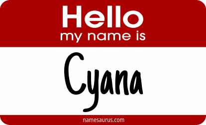 Hello my name is Cyana png download