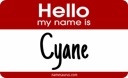 Hello my name is Cyane png download