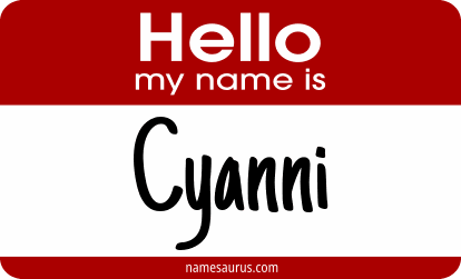 Hello my name is Cyanni png download