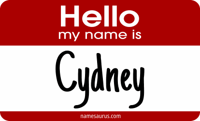 Hello my name is Cydney png download