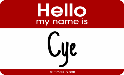 Hello my name is Cye png download