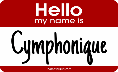 Hello my name is Cymphonique png download