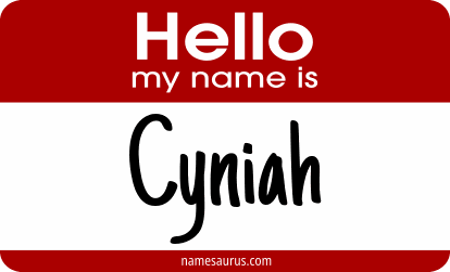 Hello my name is Cyniah png download