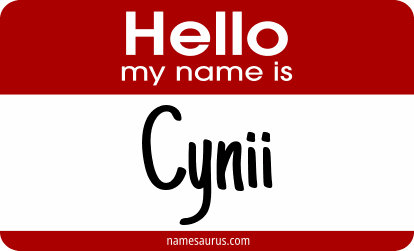 Hello my name is Cynii png download