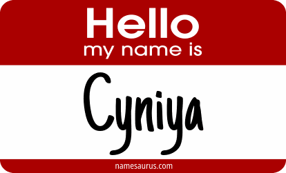 Hello my name is Cyniya png download