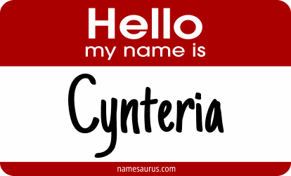 Hello my name is Cynteria png download