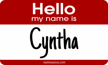 Hello my name is Cyntha png download