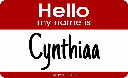 Hello my name is Cynthiaa png download