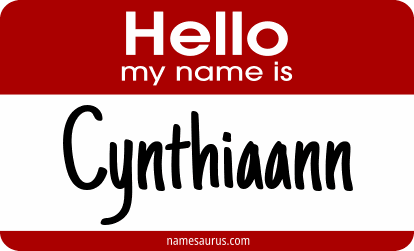 Hello my name is Cynthiaann png download
