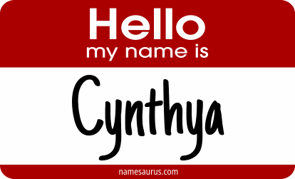 Hello my name is Cynthya png download