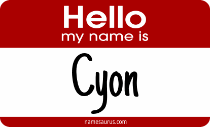 Hello my name is Cyon png download
