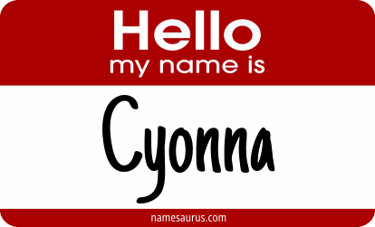 Hello my name is Cyonna png download