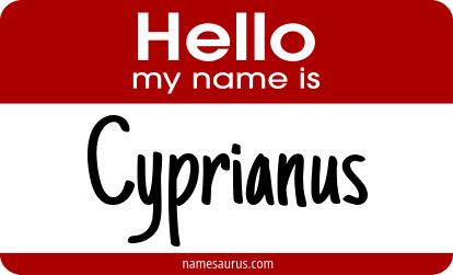 Hello my name is Cyprianus png download