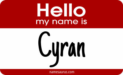 Hello my name is Cyran png download
