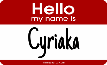 Hello my name is Cyriaka png download