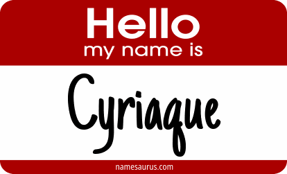 Hello my name is Cyriaque png download