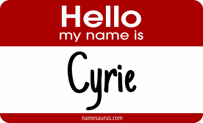 Hello my name is Cyrie png download