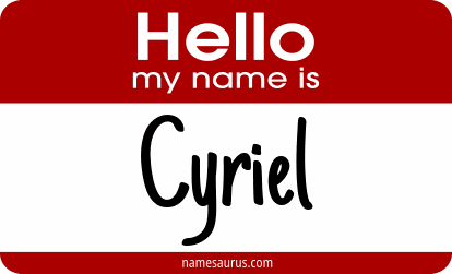Hello my name is Cyriel png download