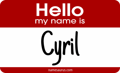 Hello my name is Cyril png download