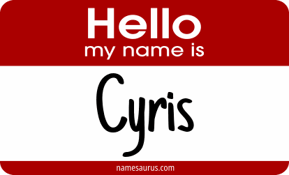 Hello my name is Cyris png download
