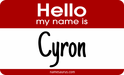 Hello my name is Cyron png download