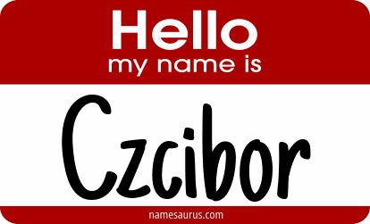 Hello my name is Czcibor png download