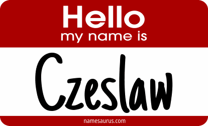 Hello my name is Czeslaw png download