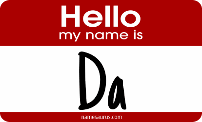 Hello my name is Da png download