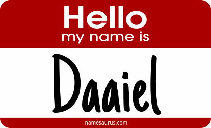 Hello my name is Daaiel png download