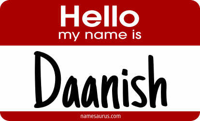 Hello my name is Daanish png download