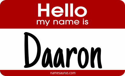 Hello my name is Daaron png download