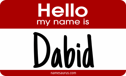 Hello my name is Dabid png download