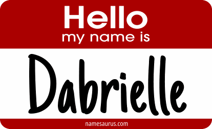 Hello my name is Dabrielle png download