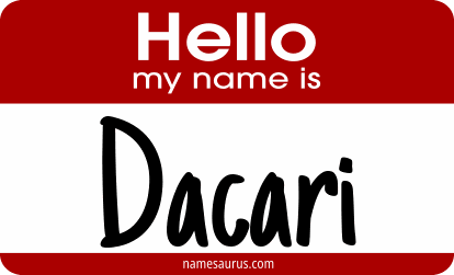 Hello my name is Dacari png download
