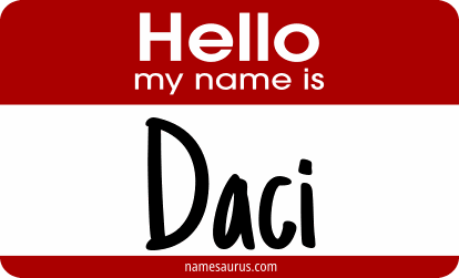 Hello my name is Daci png download