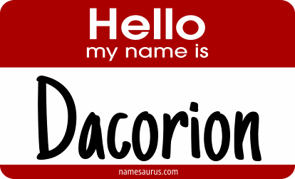 Hello my name is Dacorion png download