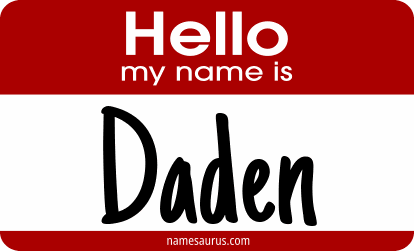 Hello my name is Daden png download