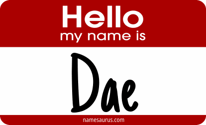 Hello my name is Dae png download