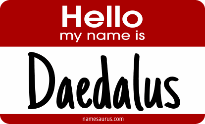 Hello my name is Daedalus png download