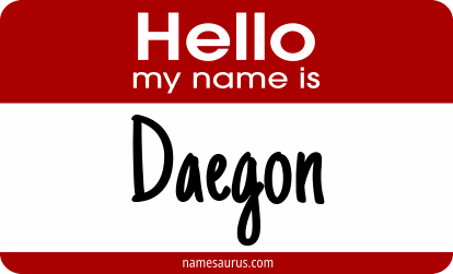 Hello my name is Daegon png download