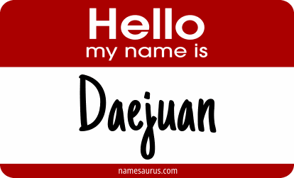 Hello my name is Daejuan png download
