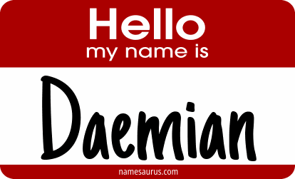 Hello my name is Daemian png download