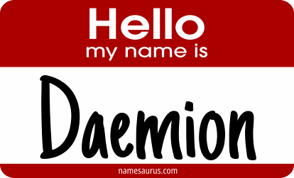 Hello my name is Daemion png download
