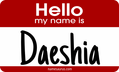 Hello my name is Daeshia png download