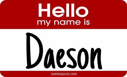 Hello my name is Daeson png download
