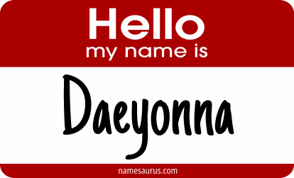 Hello my name is Daeyonna png download