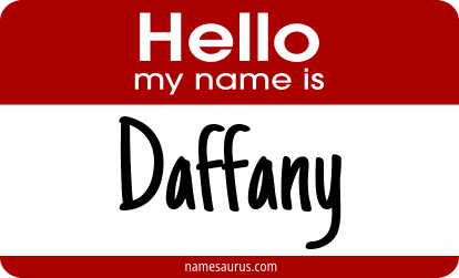 Hello my name is Daffany png download